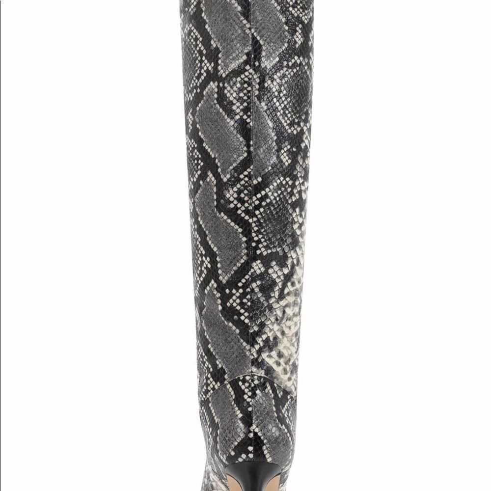 MARC Fisher knee high boots snake embossed stiletto heels size 7M gorpcore - Picture 8 of 8
